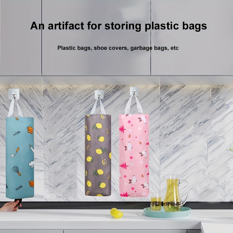 Plastic Bag Holder Wall Mount Plastic Bag Organizer Shopping - Temu Canada