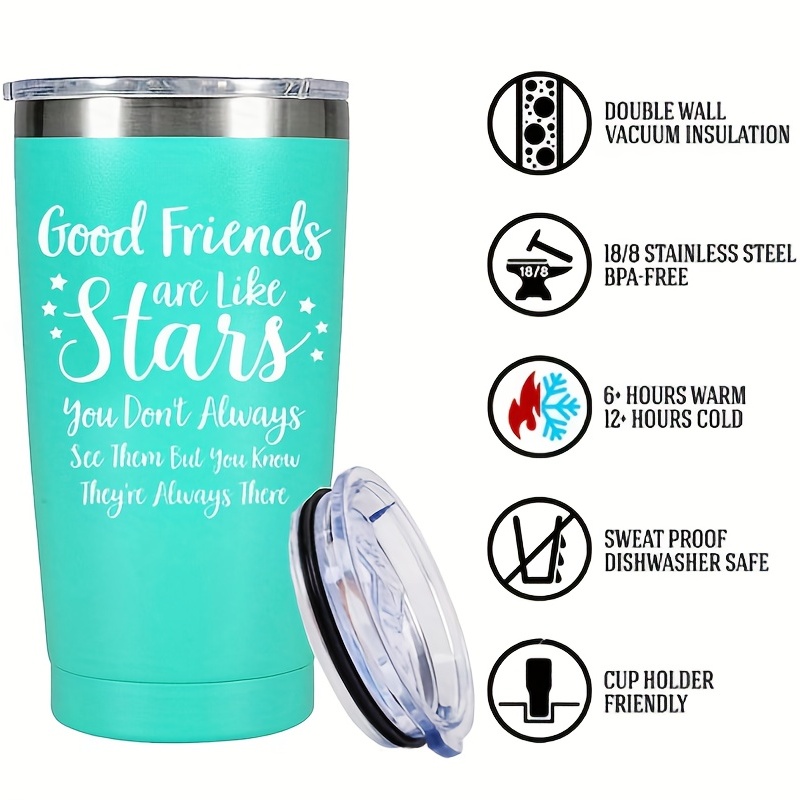 Best Friends Gifts For Women Teen Girls - 20 Oz Insulated Tumbler Gifts For  Her - Funny Birthday Gift For Lady - Friendship Present Ideas For