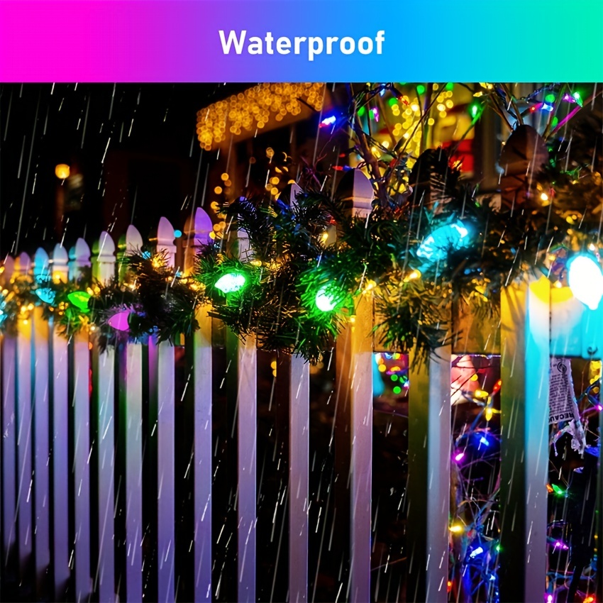 C9 Christmas String Lights Outdoor 30 Led 50 Led Waterproof - Temu