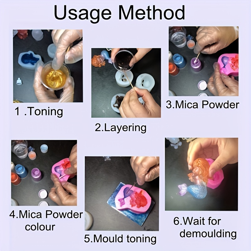 Coloring Mica Powder Pigment Powder for Soap Candle Making Oil Paint Slime  Epoxy Resin SEISSO 24 Jar 