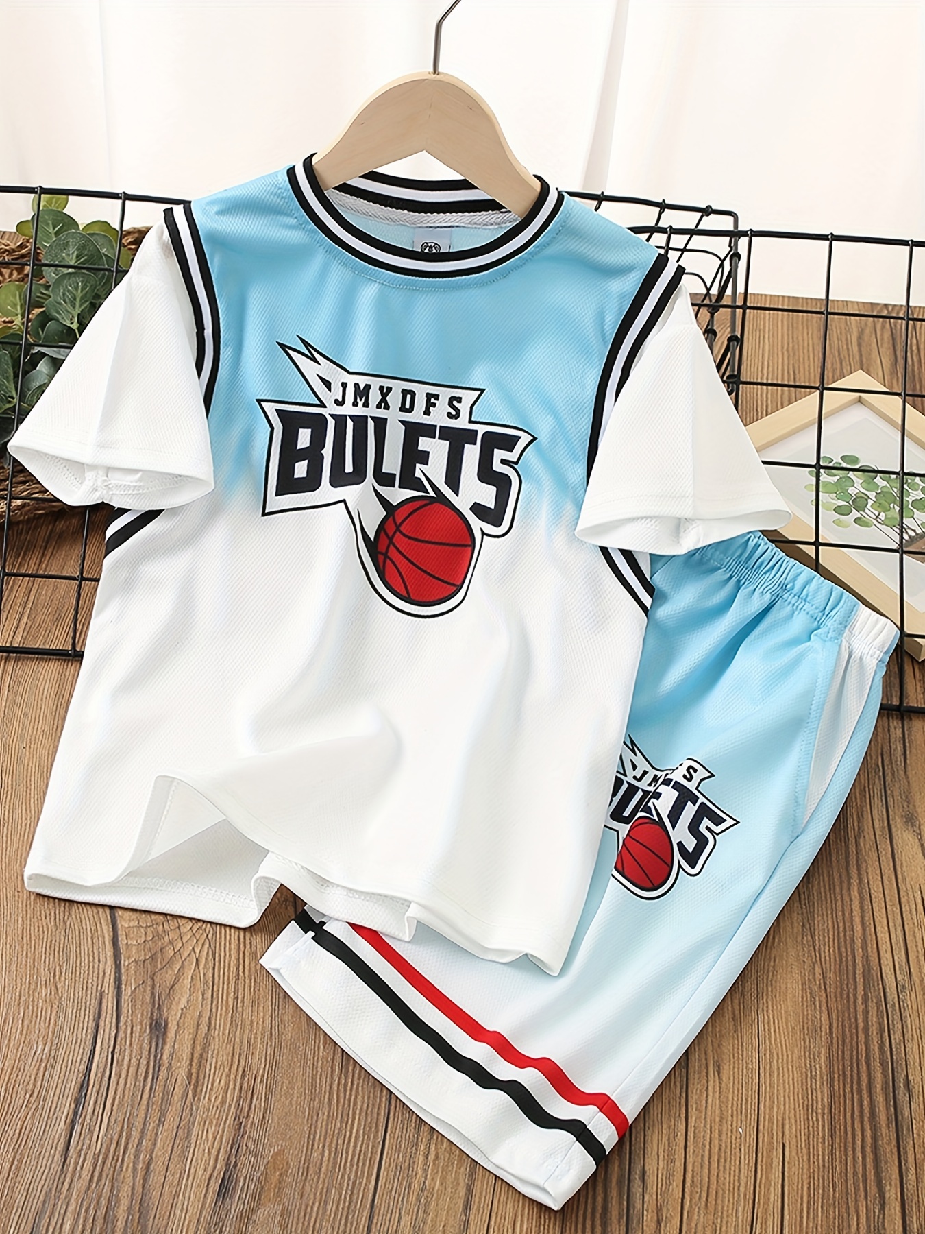 Women T Shirt Basketball Jersey Fashion Splicing Fake Two Pieces