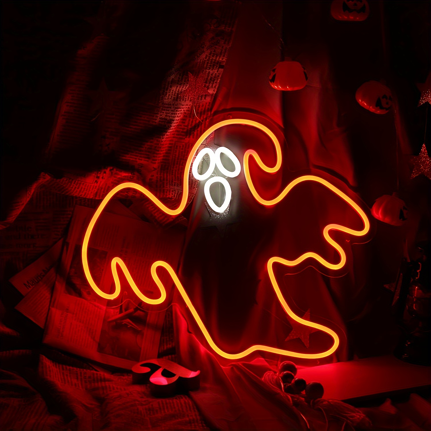 Backboard Led Neon Light Skull Home Decor Man Cave - Temu United Kingdom