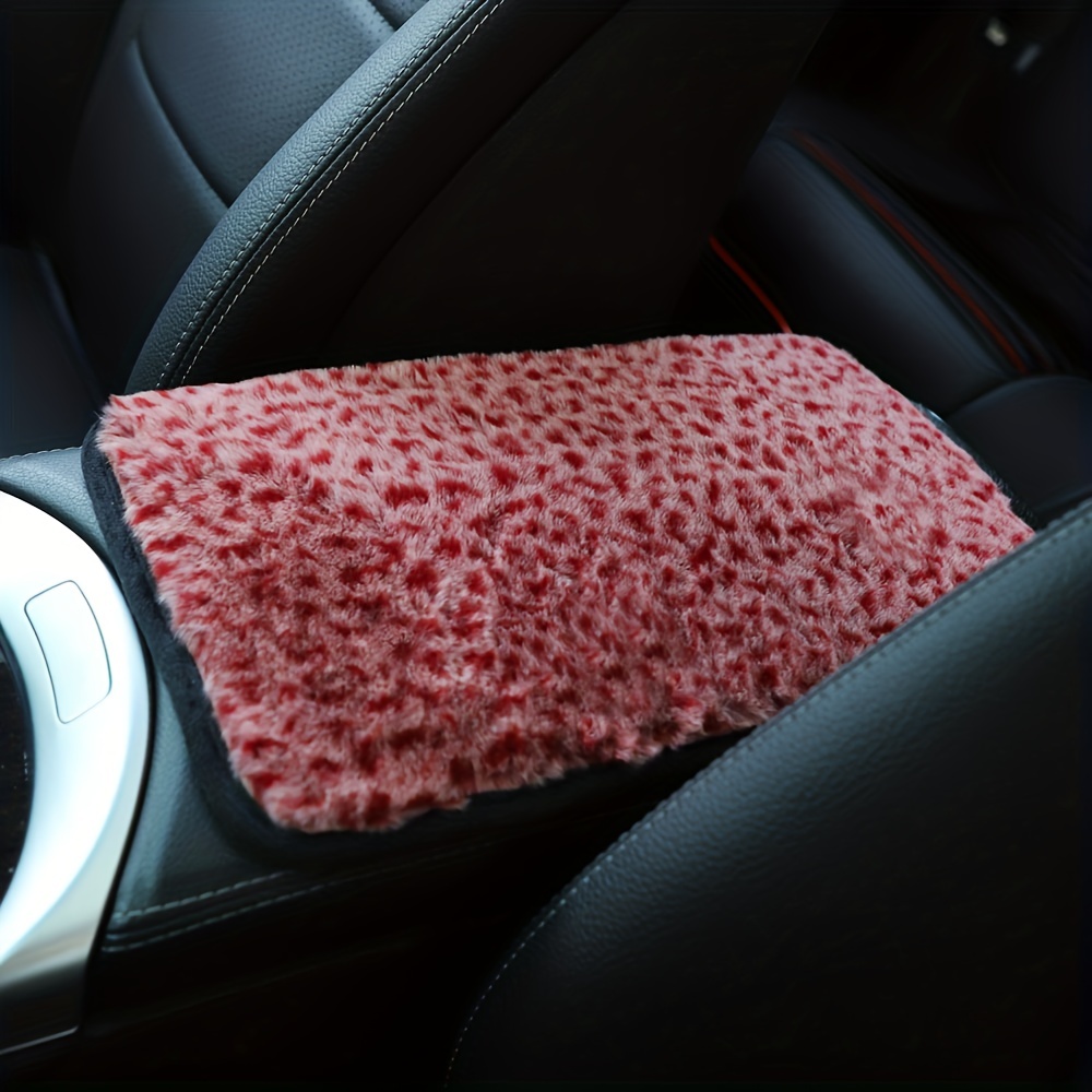 Plush Material Car Central Armrest Box Mat Nonslip Protective