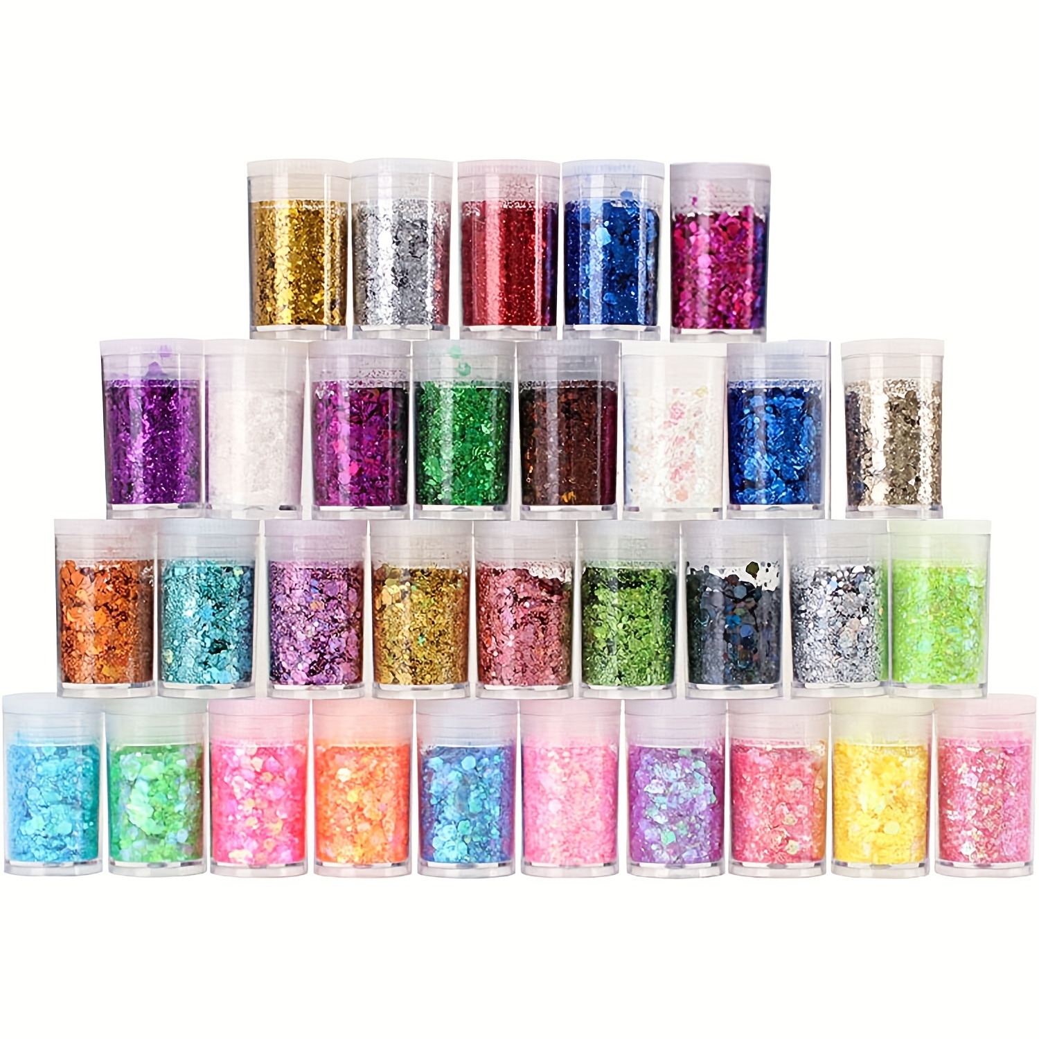 17 pcs Glitter for Slime, Decorative Glitter, Slime Glitter, Multi Assorted  Set Extra Fine Glitter Shake Jars for Slime Art Crafts Scrapbook Jewelry