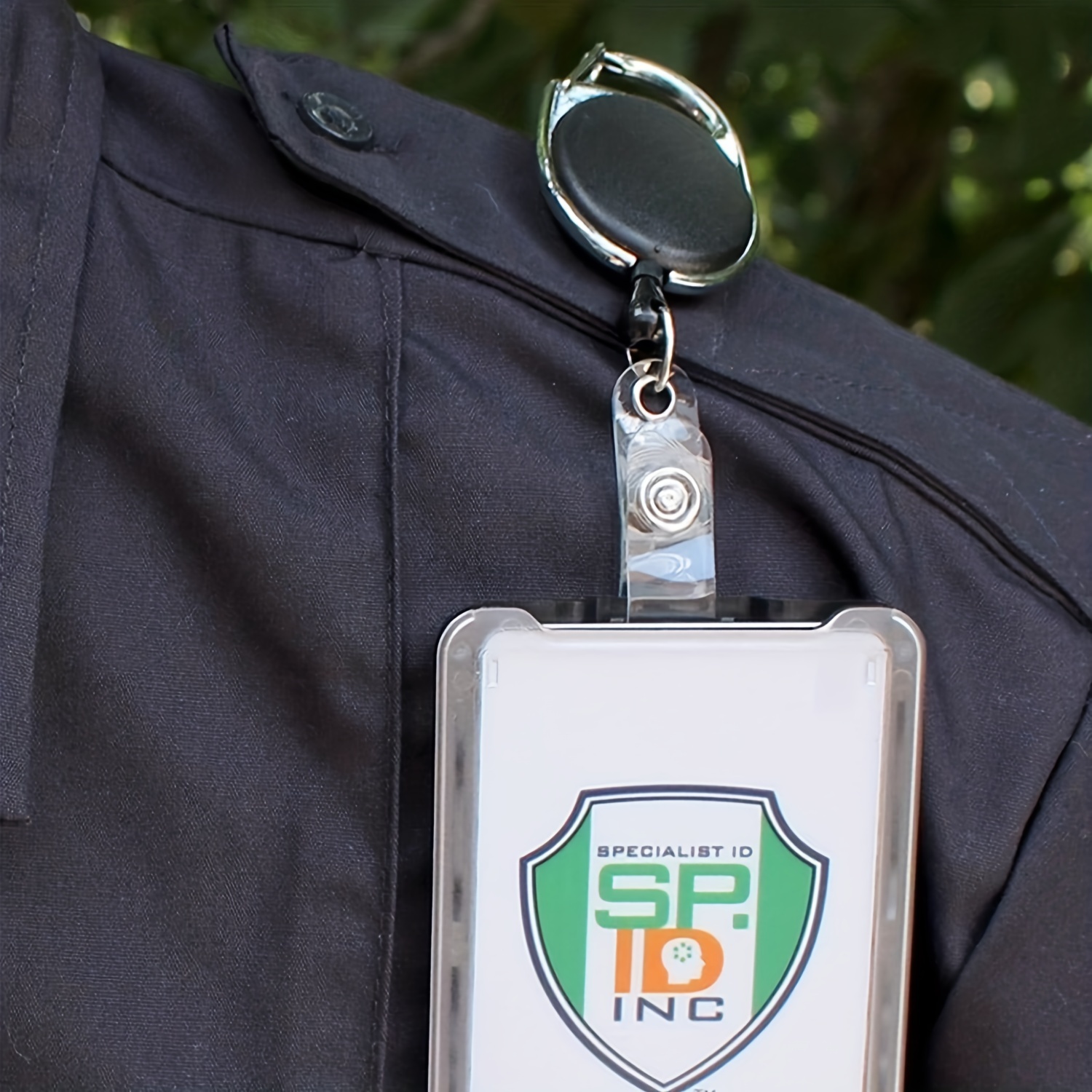 Mulitifunctional Badge Reel Retractable Keychain Recoil Yoyo Ski Pass ID  Card Holder Keyring Key Chain Steel