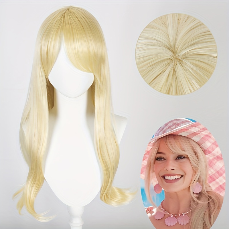 

Princess Costume Wig Blonde Wig Long Wavy Wig With Bangs Synthetic Wig Anime Cosplay Wig Costume Wig For Halloween Party