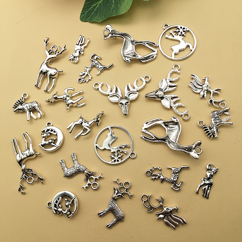 Silver Pewter (zinc-based Alloy) 16x21mm Nativity Animal Charms
