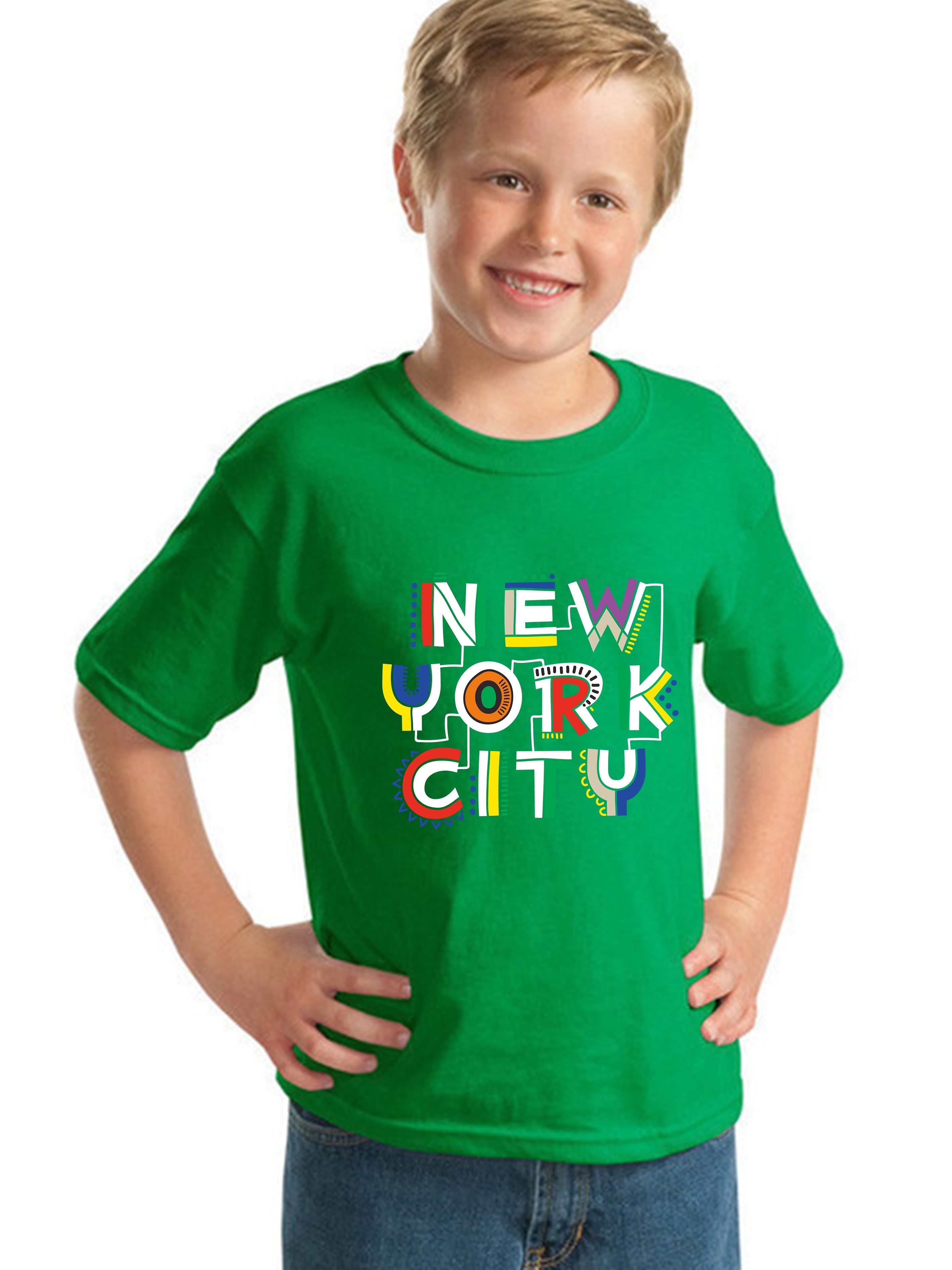 Camiseta premium niño verde