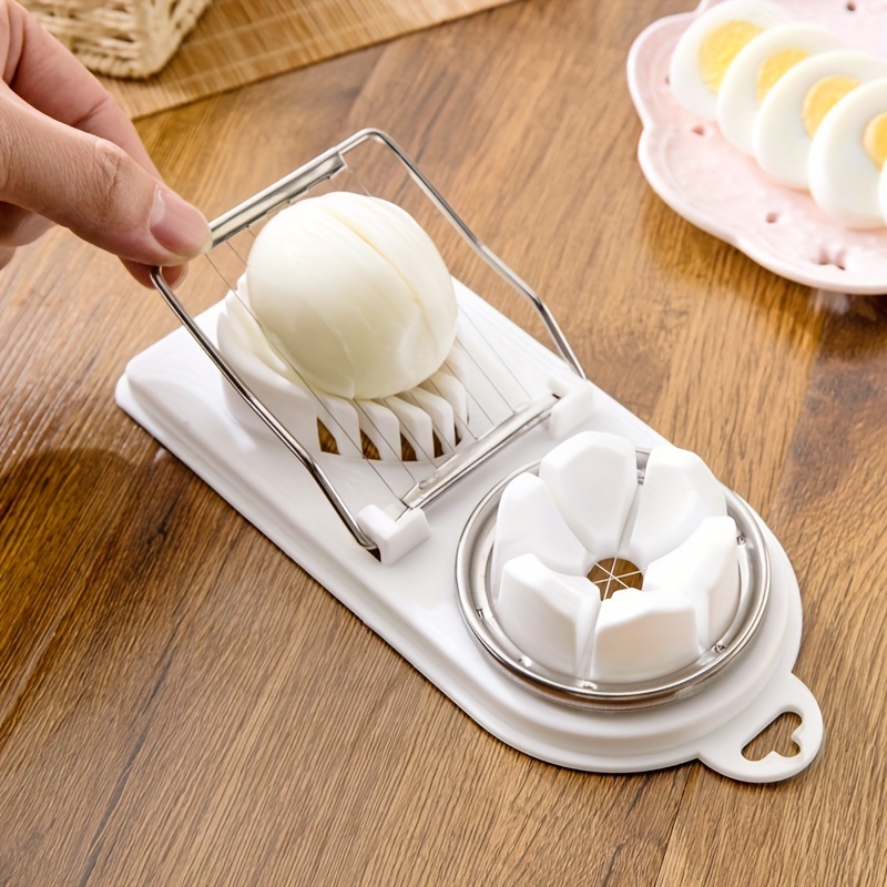 Stainless Steel Multifunctional Egg Cutter Egg Slicer - Temu