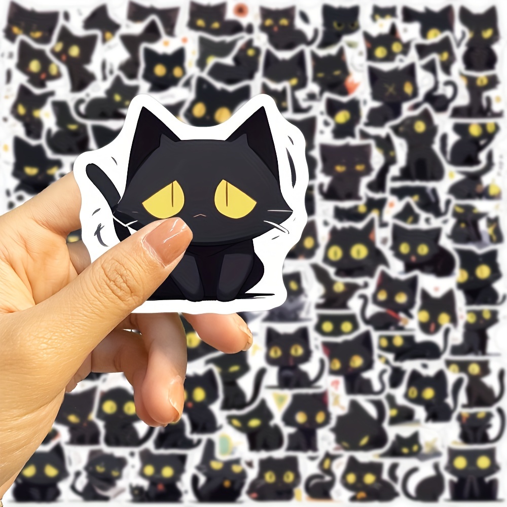 Kawaii Black Cute Cats Stickers