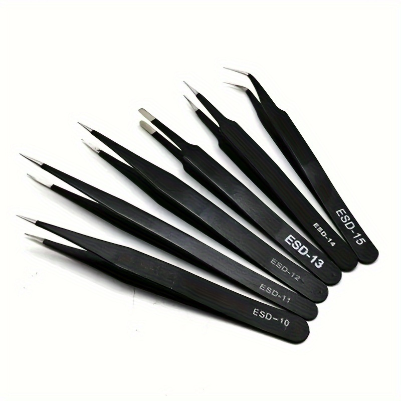 Esd Anti static Stainless Steel Tweezers Precision - Temu