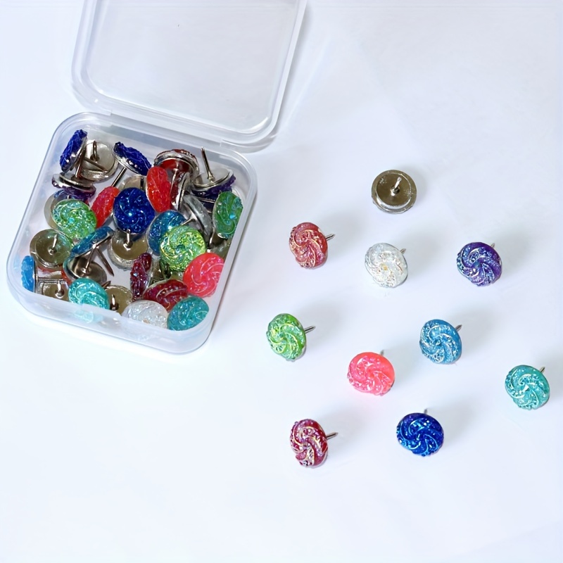Push Pins Shiny Artificial Diamond Push Pins Glitter - Temu