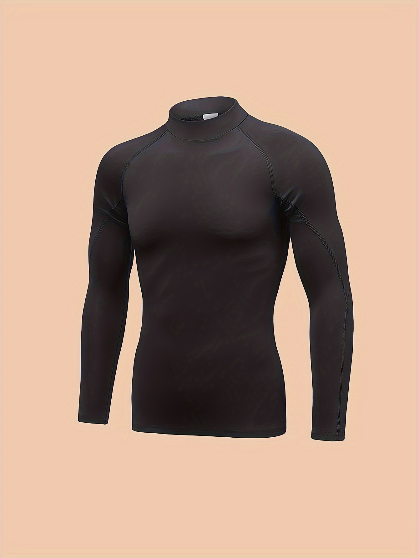 Mens Long Sleeve GYM Shirt Fast Dry Sport Tight Fit Cycling Compression  T-Shirt