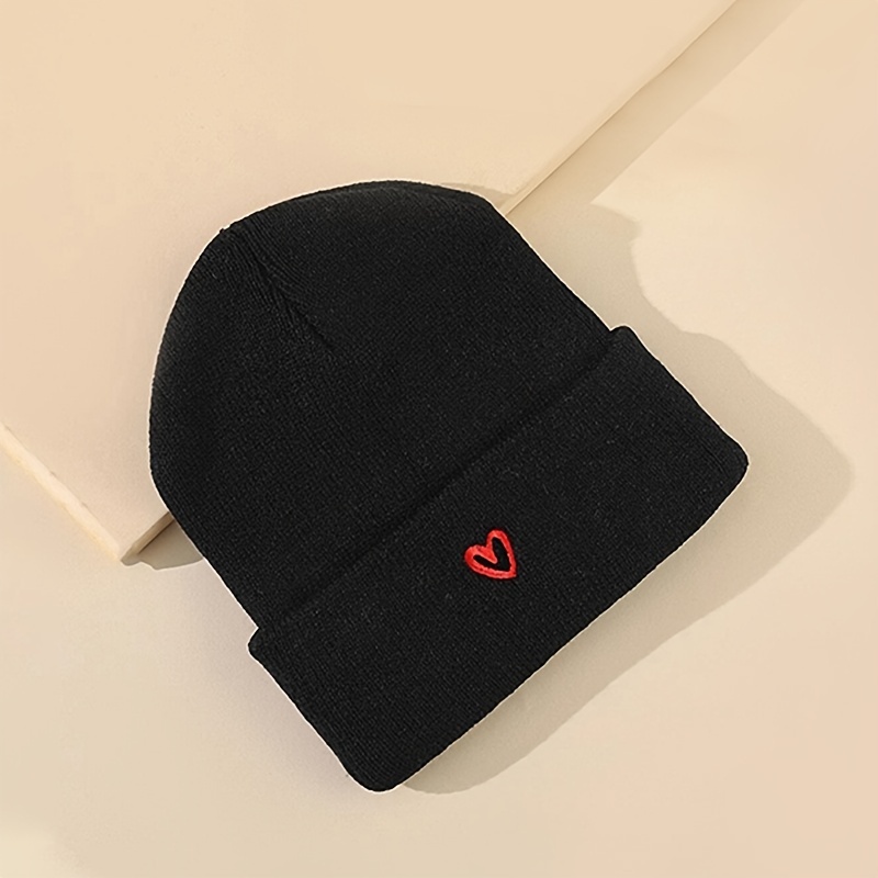 Winter Warm Lovely Beanie, Solid Color Knit Hat