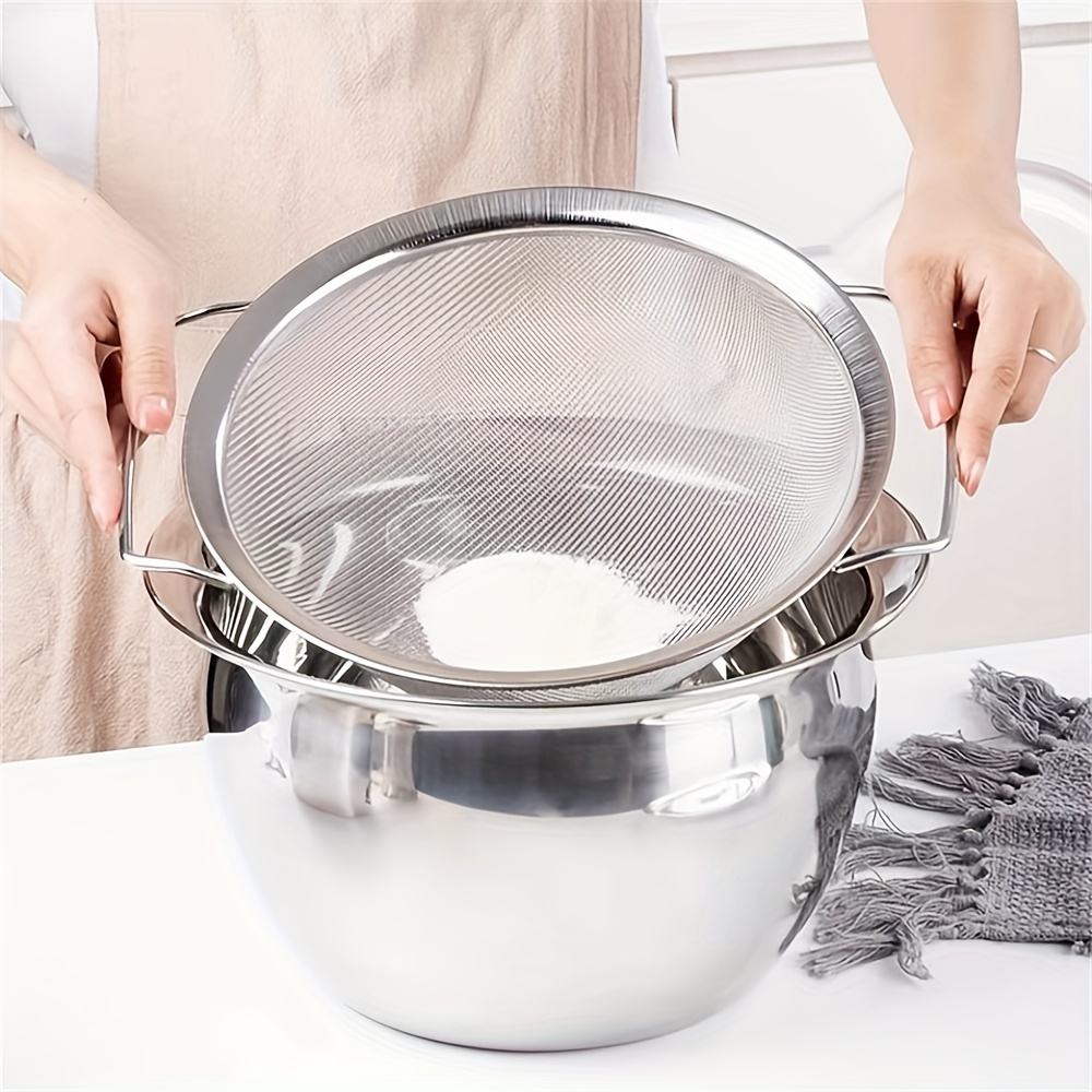 Frcolor Stainless Steel Steamer Basket Vegetable Steamer Basket Metal Draining Basket Reusable Washing Basket