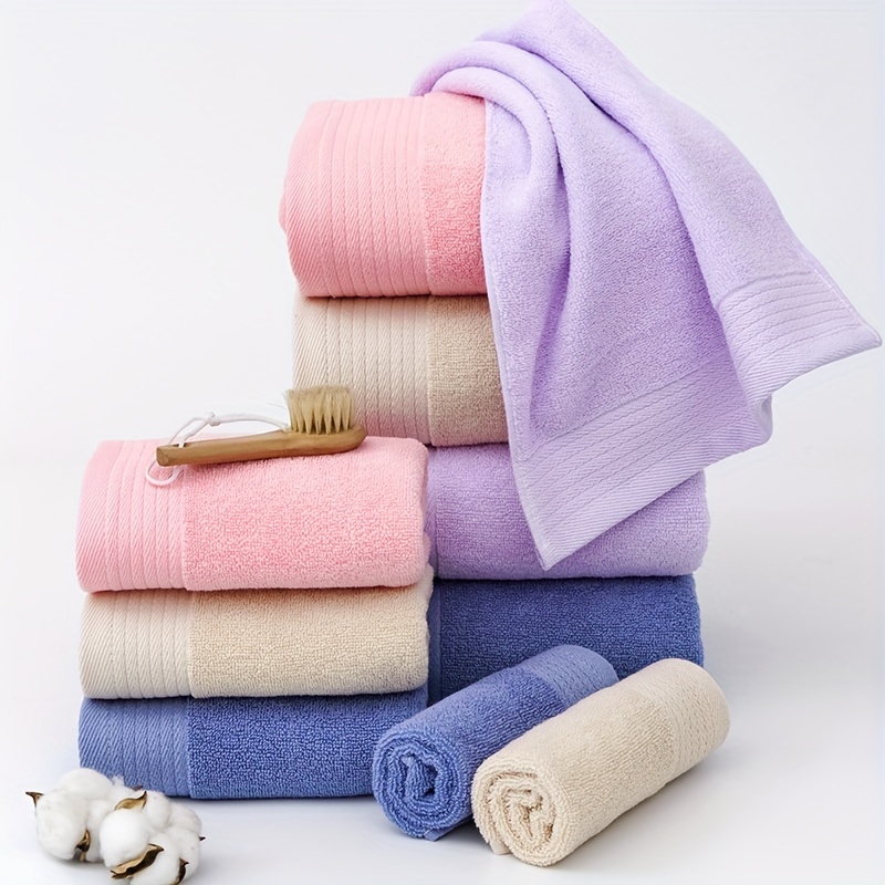 bamboo cotton Bath Towel hand towel and washcloth for Bathroom