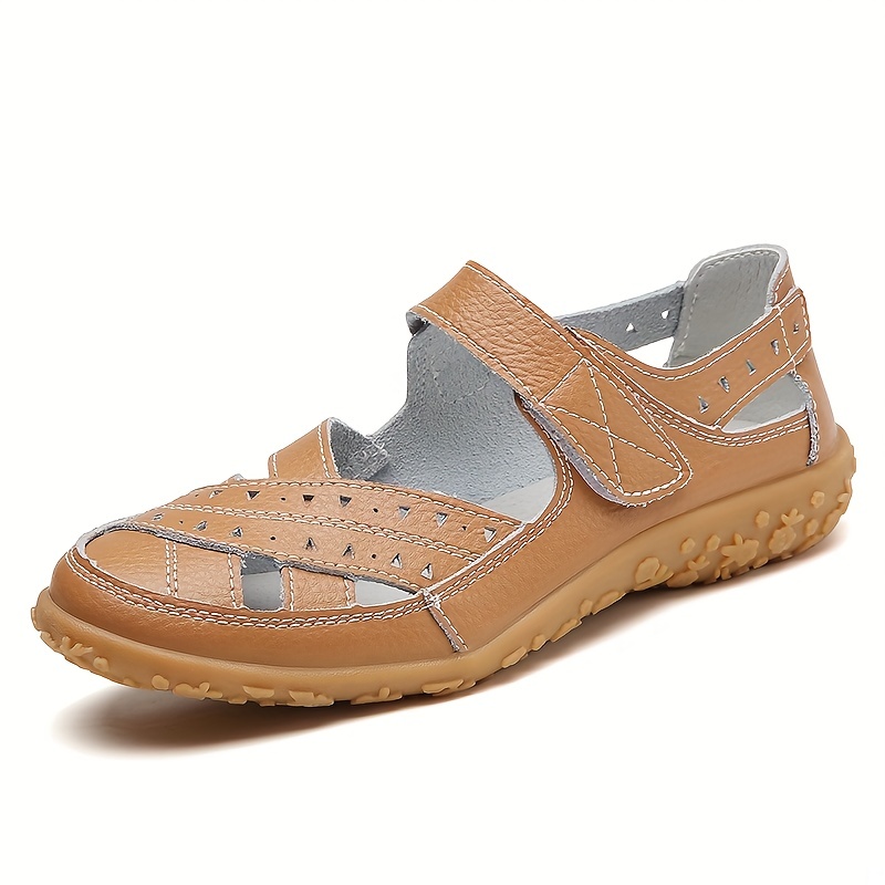 Sandalias Verano Casuales Mujer Zapatos Huecos Color S lido Temu