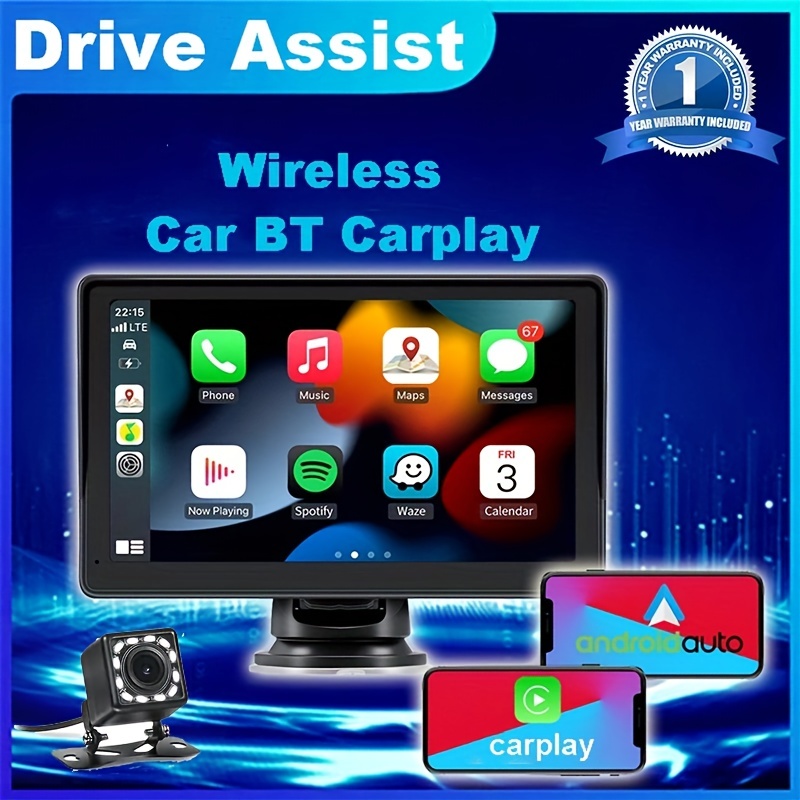 Écran multimédia(carplay&android ready)Bluetooth gps avec camera