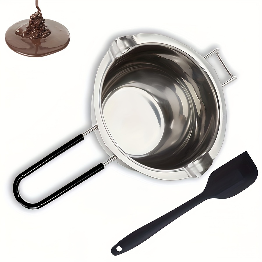 Double Boiler Pot 1200ML/1.1QT, Stainless Steel Chocolate Melting Pot for Melting  Chocolate, Candy, Candle, Soap, Wax 