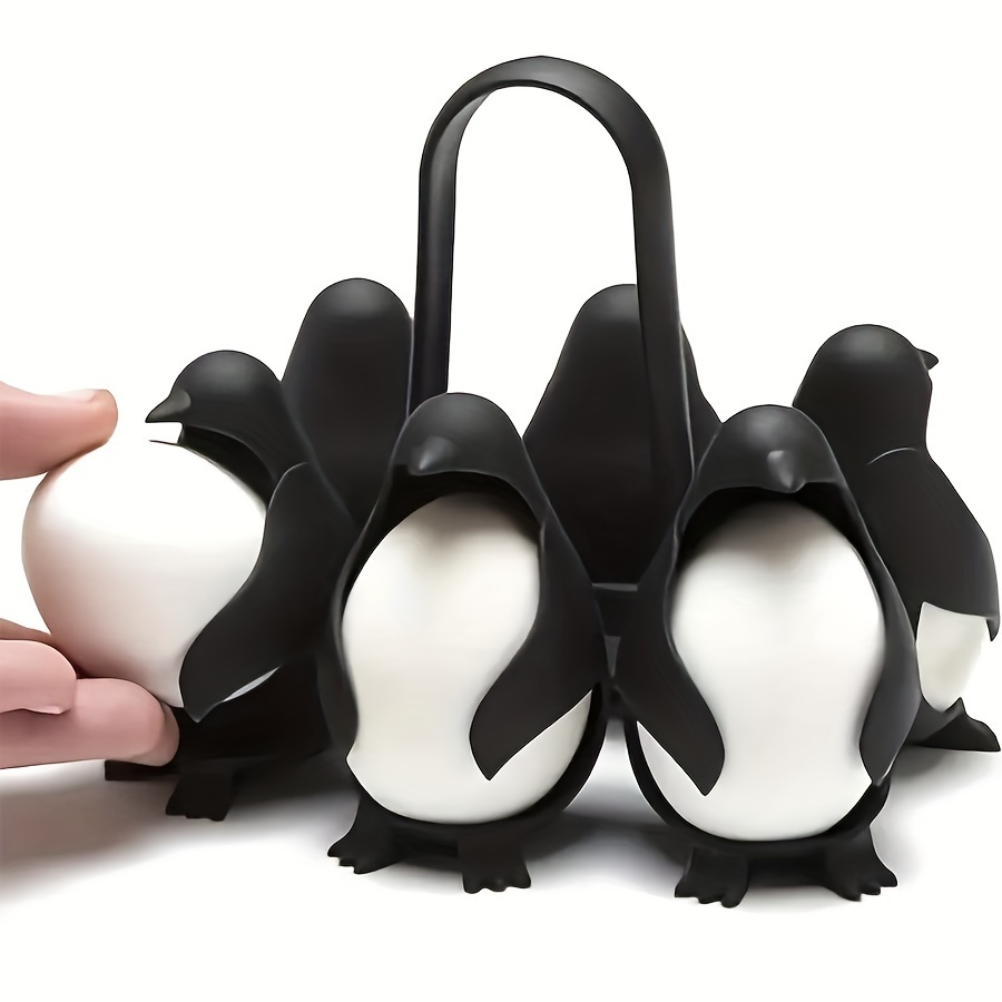 1 Set Pinguin-förmiger Dampfgarer, Beinhaltet Eierkocher