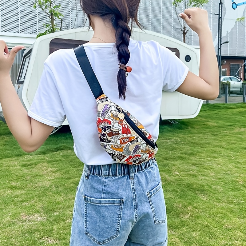 Outdoors Printed Waist Bag Women s Fany Pack Travel Mobile Temu