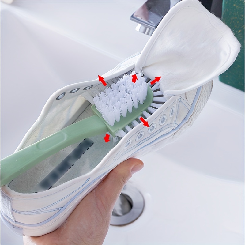 1pc Long Handle Shoe Brush, Hard Bristle Cleaning Brush, Plastic Wash Shoe  Brush, Ring-shaped