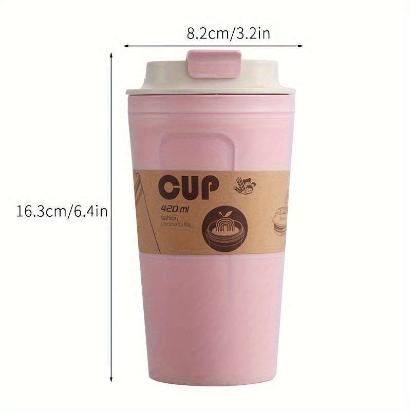 420ml High Quality Bamboo Fiber Coffee Mug Leak-proof Travel Cup