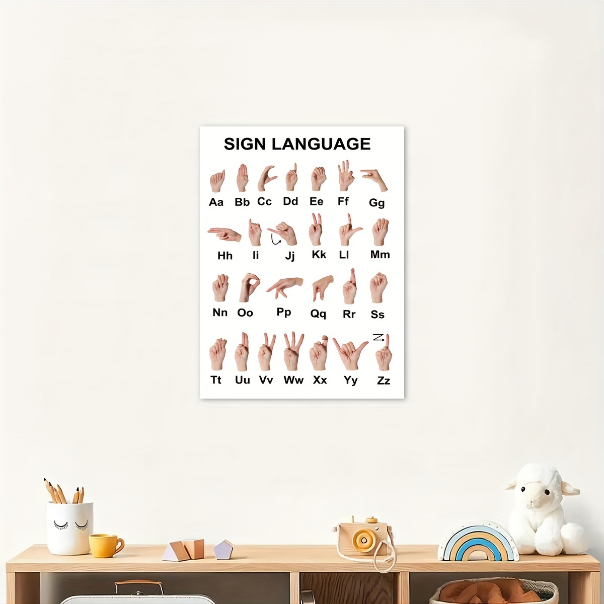 Educational poster Animals Alphabet Print Homeschool ABC Learning