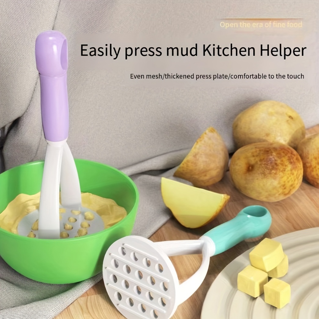 Potato Masher, Stainless Steel Potato Masher, Kitchen Vegetable Mesher With  Non-slip Handle, Manual Fruit Mesher, Folding Potato Ricer, Potato Press,  Vegetable Crusher, Kitchen Stuff, Kitchen Tool - Temu