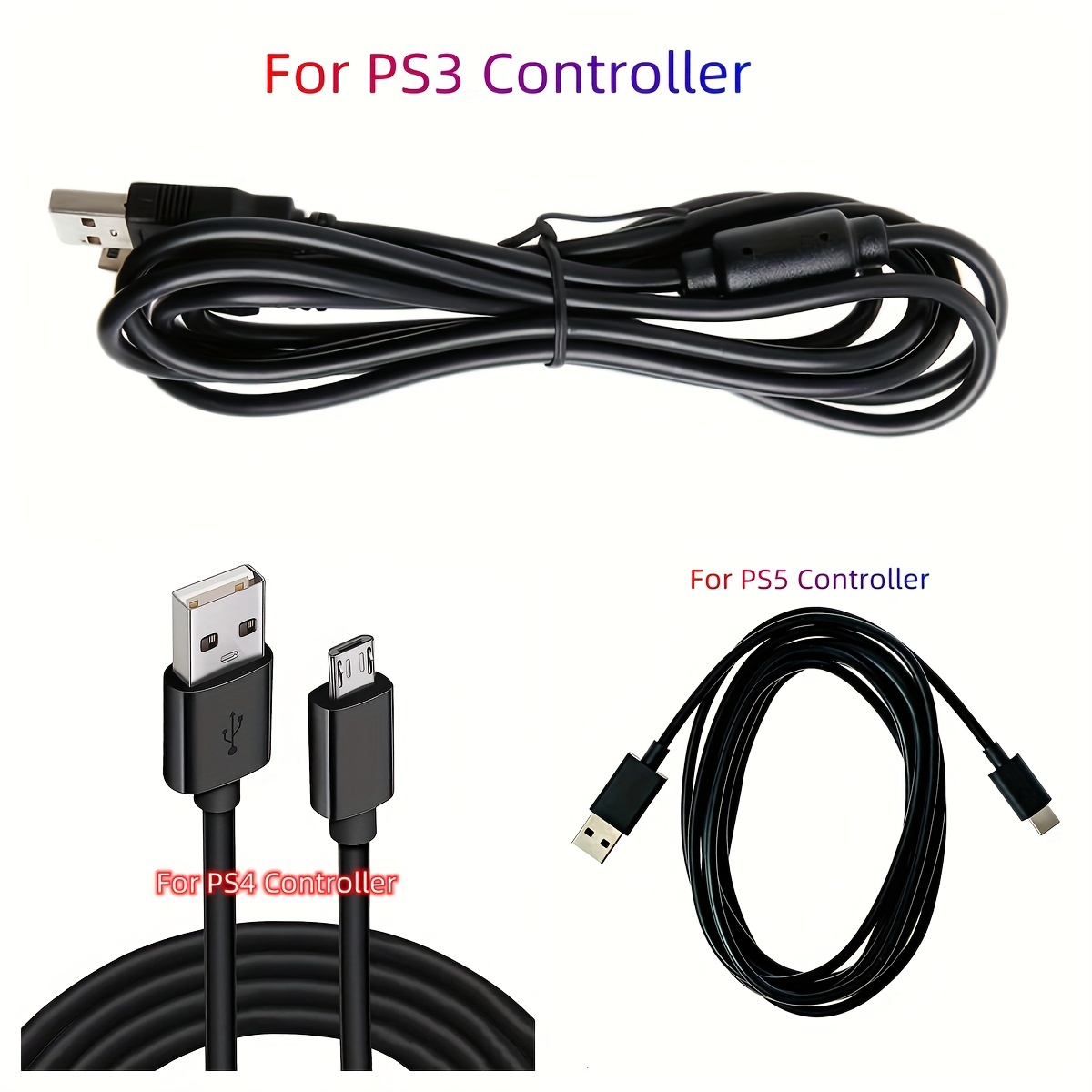 Cable de alimentación de CA compatible con PS5 / PS4 / PS4 consola de  juegos delgada de 3 pies de repuesto