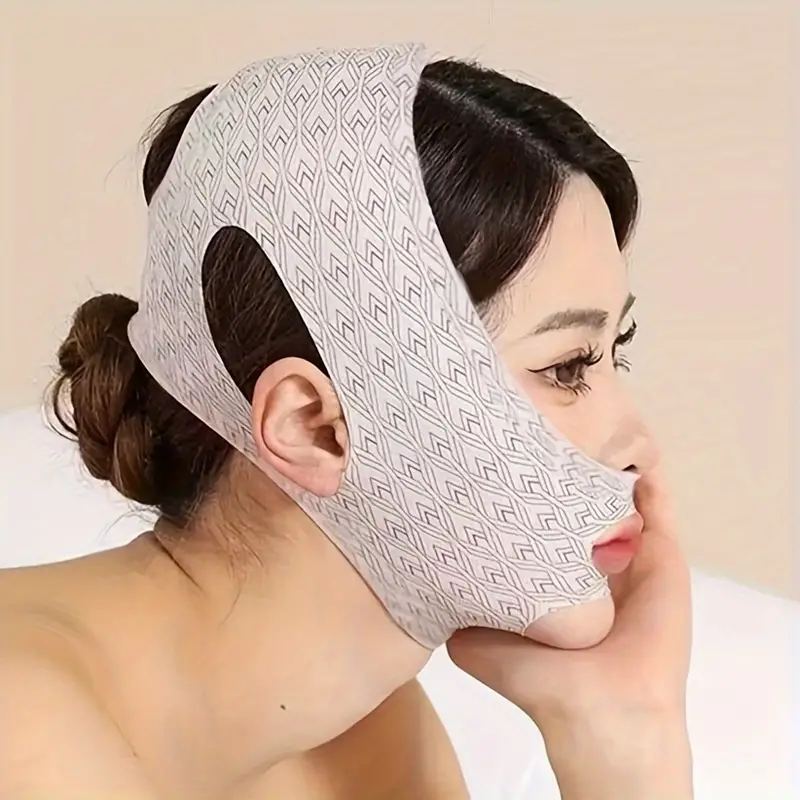 1pc Face Lifting Strap Chin Cheek Lifting Bandage V Line Lifting Mask V  Face Lift Sleeping Mask Strap Band Women Gift