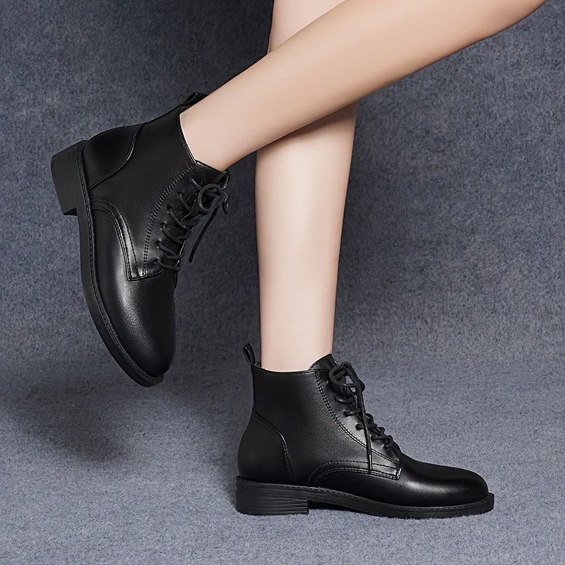 plain black boots womens