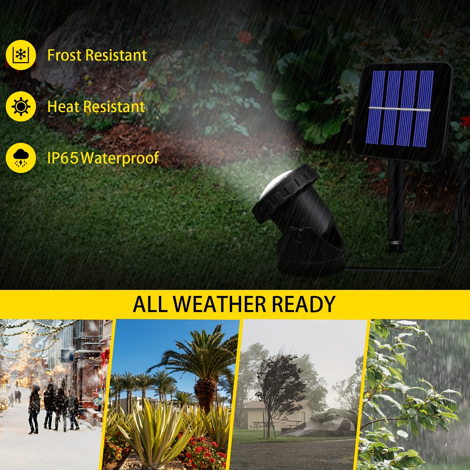 Solar Spot Lights Outdoor LED Waterproof Pond Light Solar Spotlight
