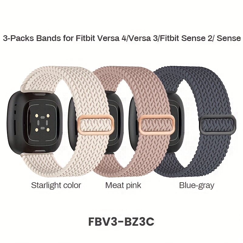 Braided Fabric Strap, Adjustable Replacement Wristband For Fitbit Versa /  Fitbit Versa 2 / Fitbit Versa Lite Smartwatch - Temu