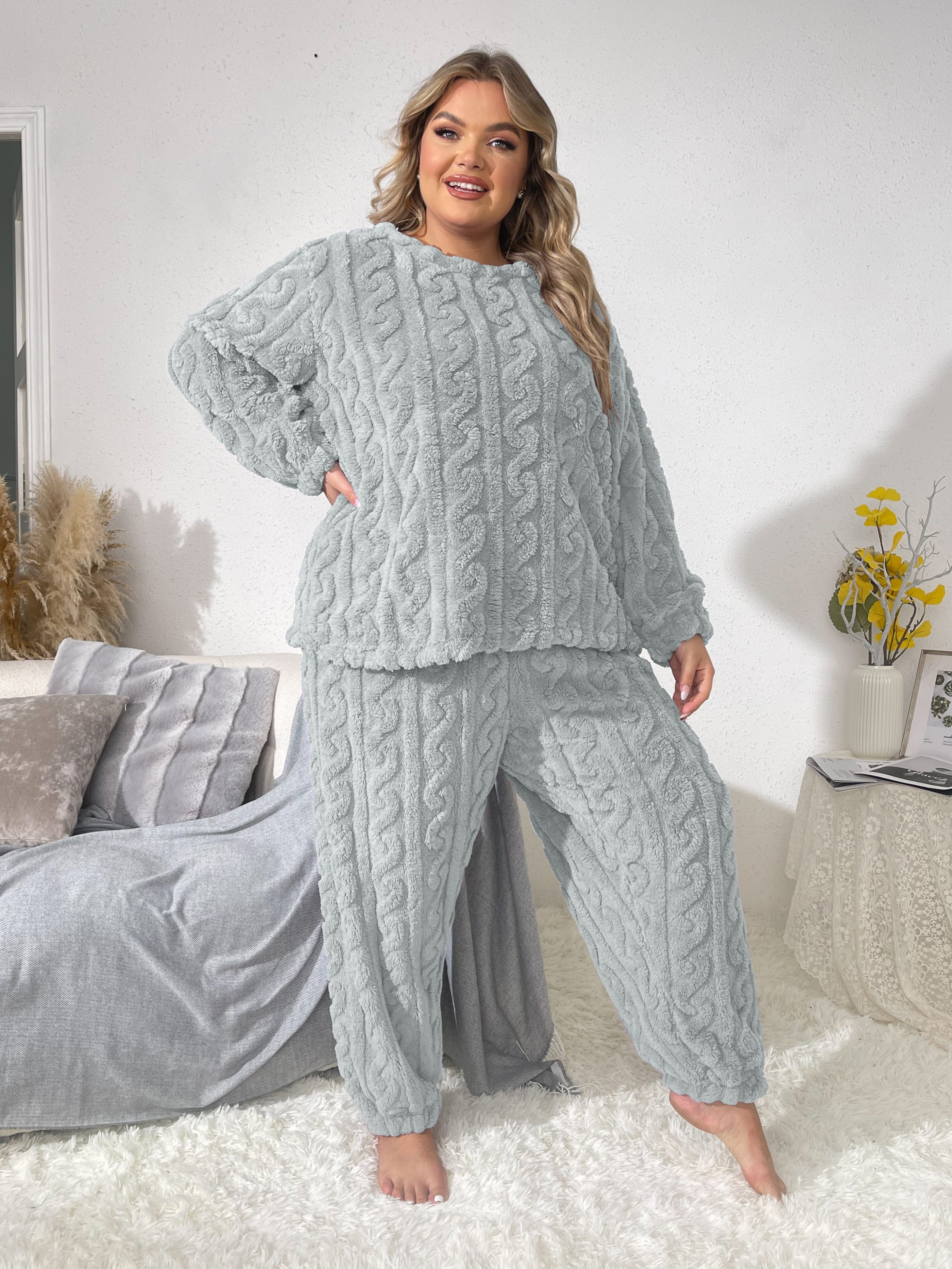 Plus Size Women's Thermal PJ Set by Only Necessities in Deep Teal Plaid  (Size 38/40) Pajamas - Yahoo Shopping