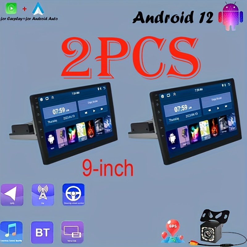 Estéreo Coche 2 Din Hd 7'' Pantalla Táctil Cable Android - Temu