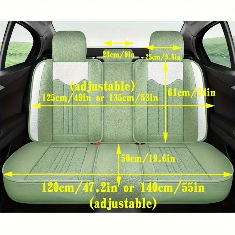 Winter Special Short Plush Cartoon Car Seat Cover Full - Temu