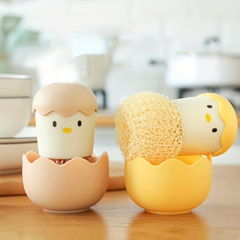 Cartoon Kitchen Cleaning Sponge And Scrubber For Tableware - Temu