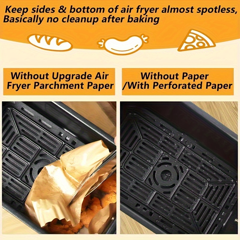 Air Fryer Disposable Paper Liners Rectangle, Non-stick Parchment Baking  Paper For Ninja Dual Air Fryer, Air Fryer Accessories, Oil Proof &  Waterproof Kitchen Accessories, Baking Supplies Clearance - Temu United  Arab Emirates