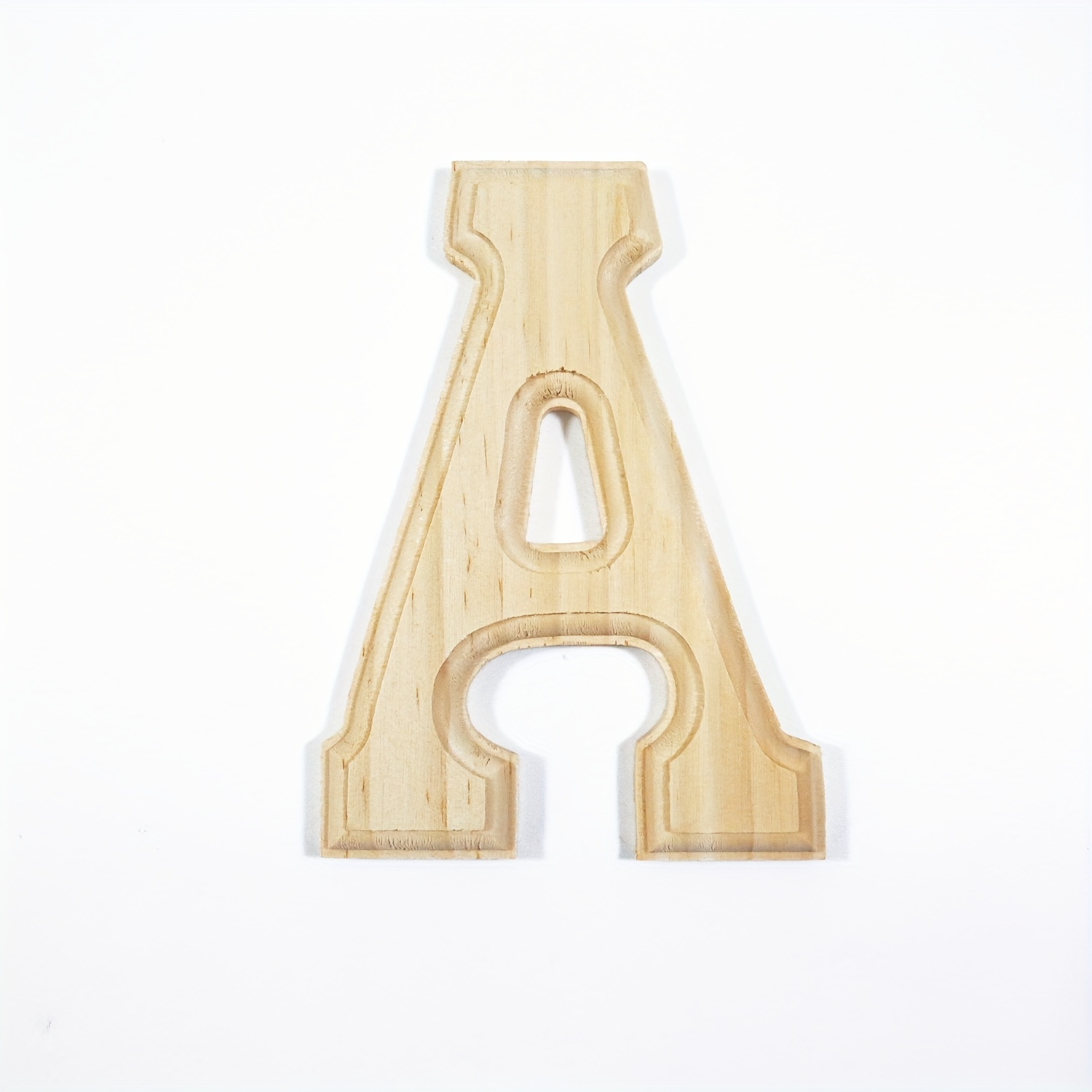 124Pcs Unfinished Wooden Letters Full Alphabet Numbers Wall