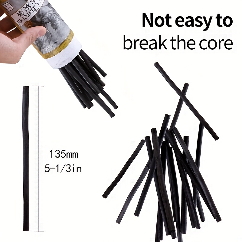 Willow Charcoal Sticks Natural Willow Sketch Charcoal For - Temu