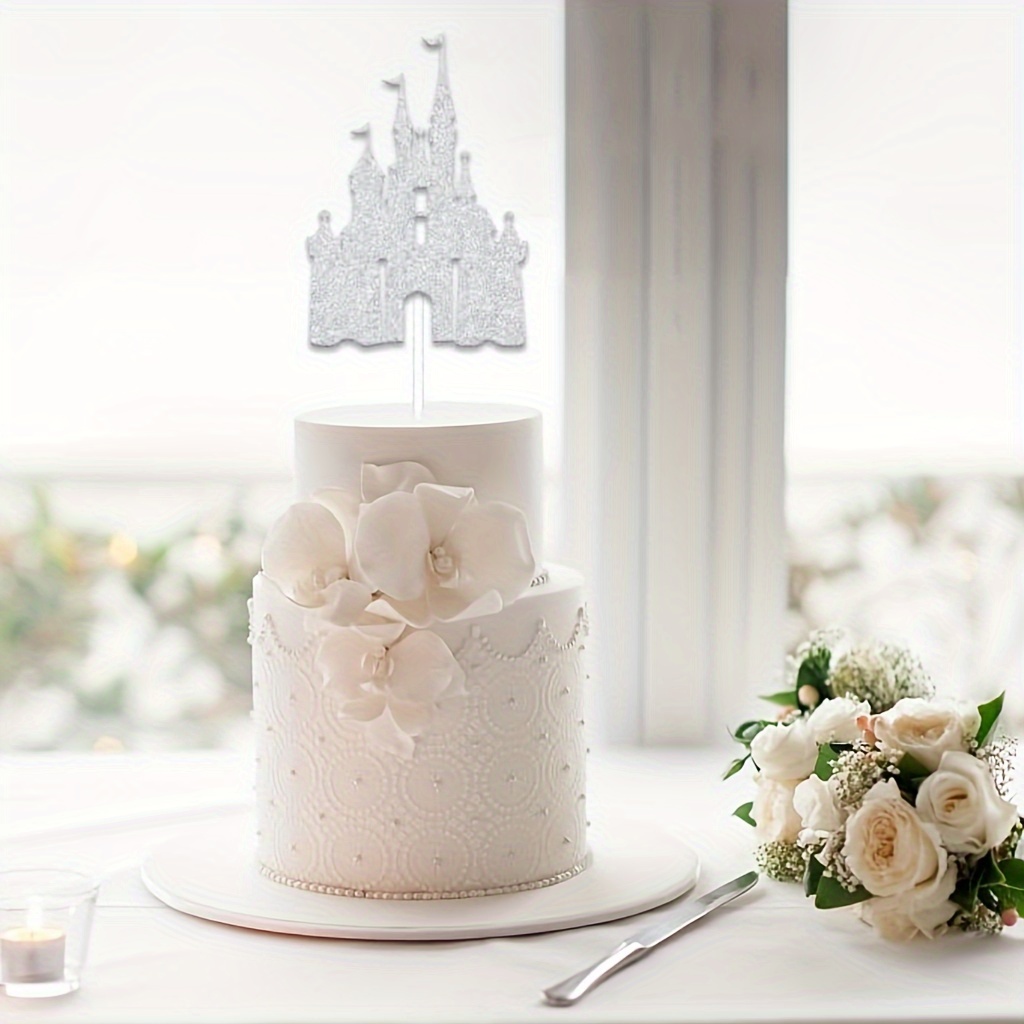 ウェディングケーキトッパー シンデレラ城 クレイケーキ 結婚式 ディズニー