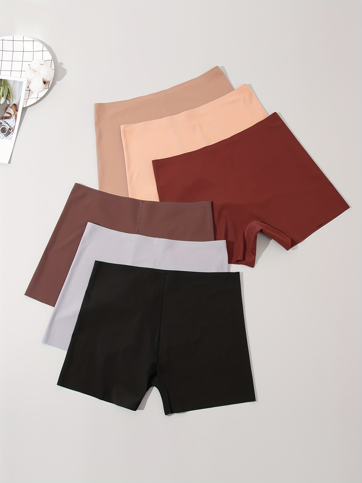 Seamless Solid Shaping Shorts Tummy Control Slimming Shorts - Temu