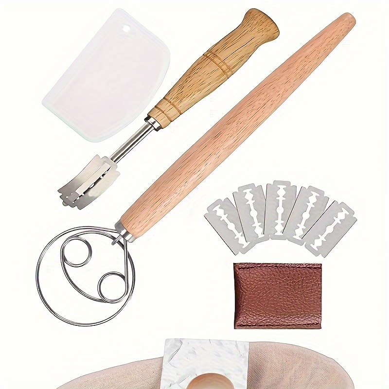 Silicone Bread Baking Set With Slicer Dough Whisk And - Temu