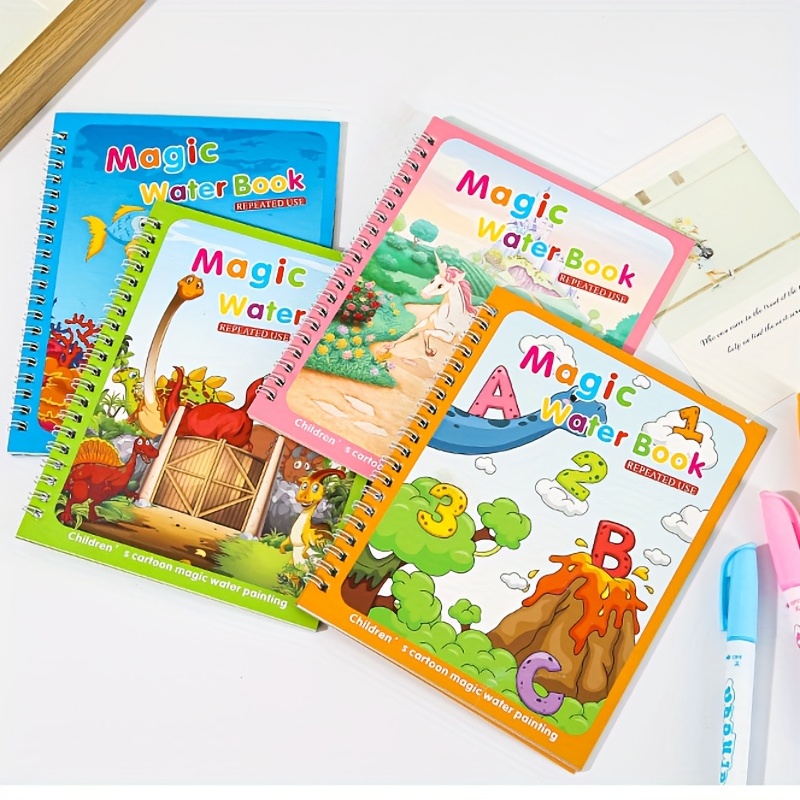 Magic Water Painting Book for Kids - Color Again and Again!