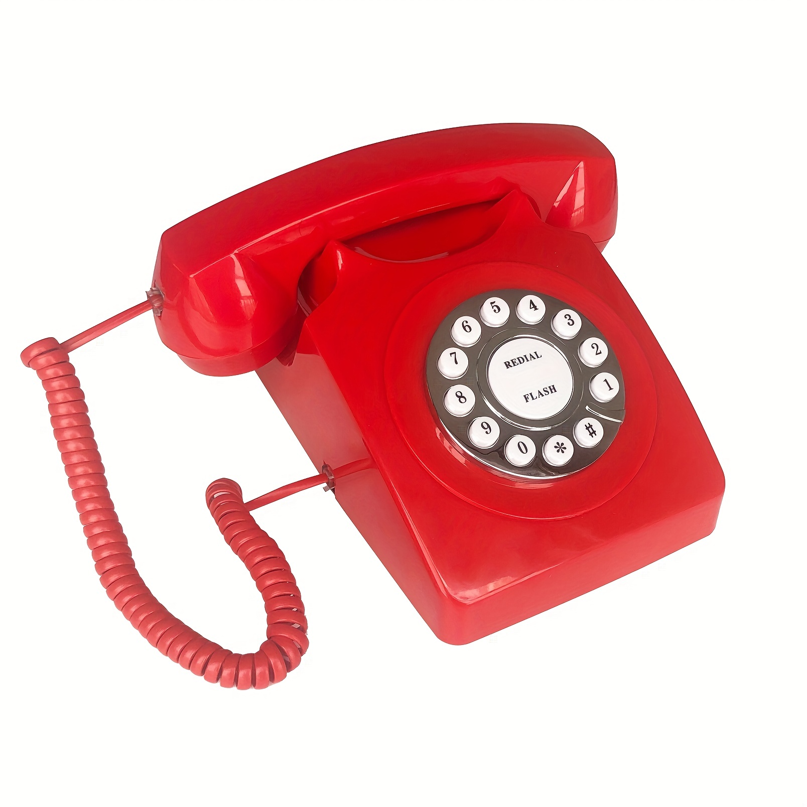Telephone retro Corded Landline Home Phone old Fashion - Temu