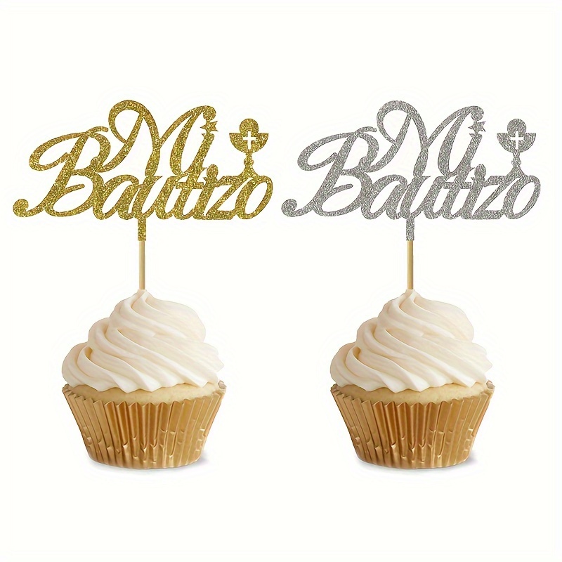 Feliz Cumpleaños Cake Topper - Happy Birthday Cake Toppers Party  Decorations Gold Glitter