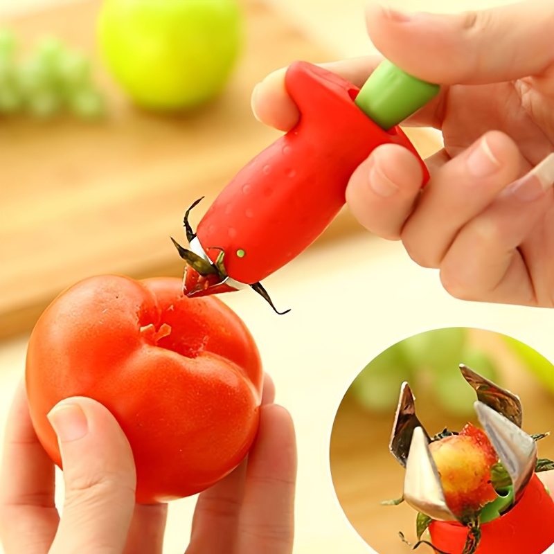 2Pcs Creative Pepper Cutter Corer Slicer Tomato Fruit Vegetable Kitchen  Tools