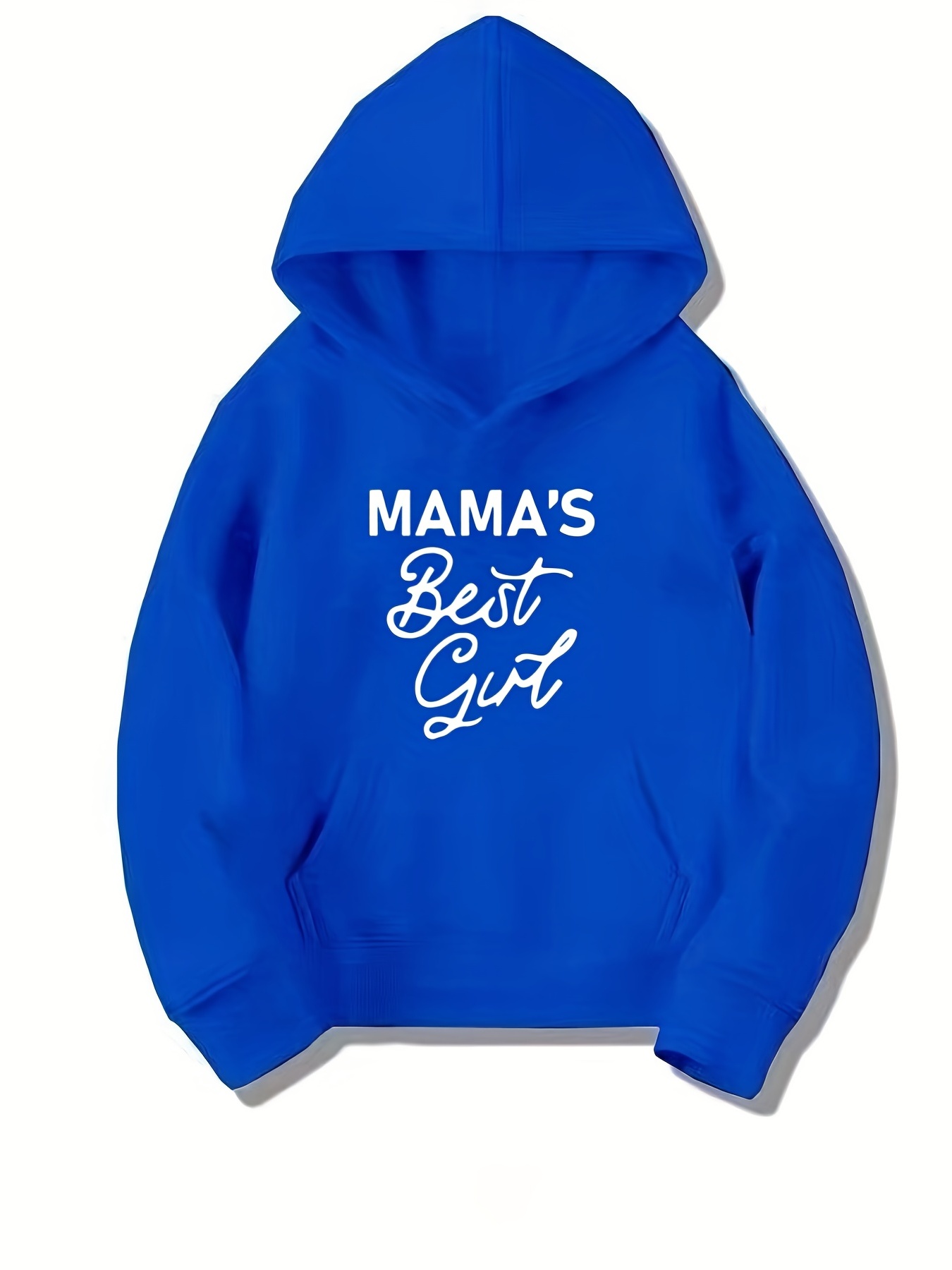 Mama s Best Girl Letter Print Boys Casual Pullover Long Temu