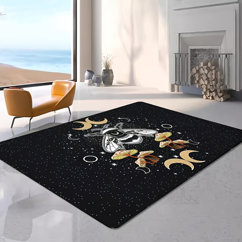 Boho Celestial Area Rug Non slip Carpet Bedroom Living - Temu